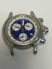 Oakley Holeshot testa di orologio quadrante blu. Non funzionante correttamente per riparazione/ricambi.