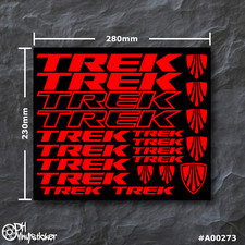 Set adesivi Trek rosso | set