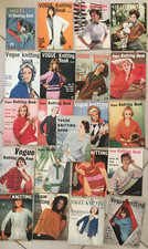 Vogue Knitting Book London lotto 21 riviste fashion moda anni '60 illustrate