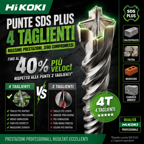 Hikoki punte sds plus - plus, 4