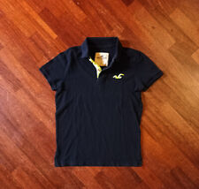HOLLISTER POLO MAGLIA SHIRT UOMO TAGLIA S COTONE BLU