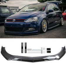 Spoiler spada labbro spoiler anteriore fibra di carbonio per Volkswagen Polo 6R WRC