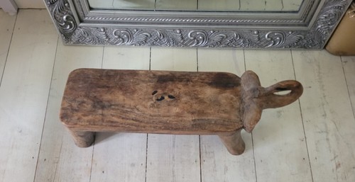 Vinrage african footstool - african,