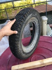 Pneumatico gomma auto d' epoca Ceat 5,60 S13 4PR DR 163 Fascia bianca 