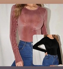 SHEIN Maglia rosa antico a