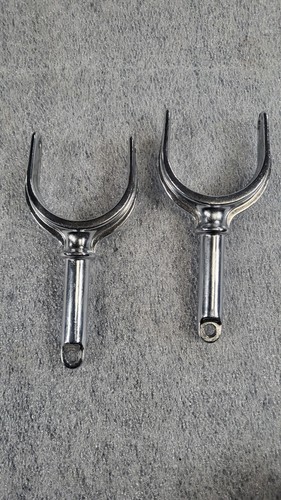 Crome oar locks matching pair - locks,