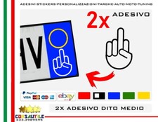 2X ADESIVO DITO MEDIO FUCK OFF