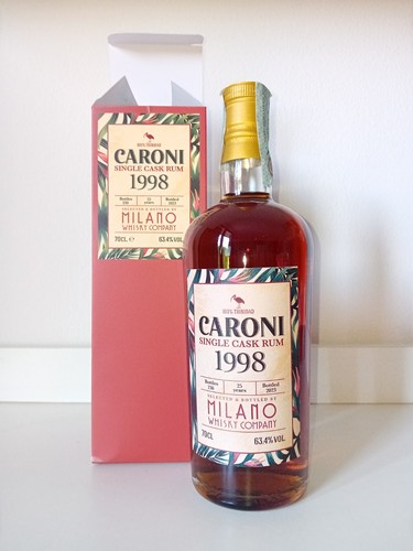 Caroni single cask rum 1998 - single,