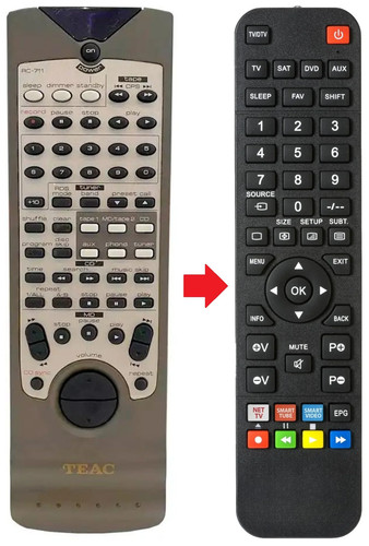 Telecomando adatto per teac - telecomando,