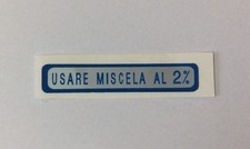 TARGHETTA ADESIVO BLU MISCELA