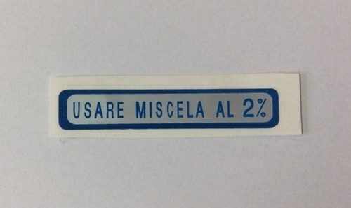 Targhetta adesivo blu miscela - blu,