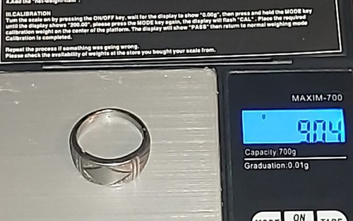 Anello uomo platino - in,