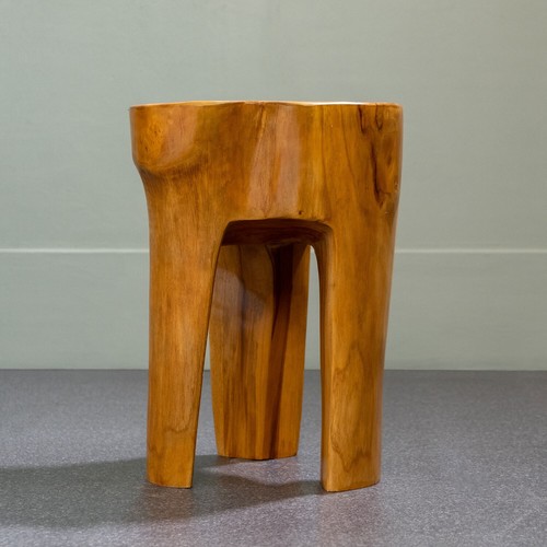 Sgabello legno teak - sgabello,