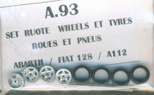 RUOTE 1/43 FIAT 128 127 124