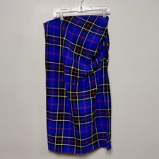 Gonna midi Zara blu a quadri