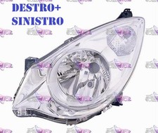 COPPIA FARI FANALE PROIETTORE DX+SX H4 CON MOTOR ELETT OPEL AGILA 2007 IN POI