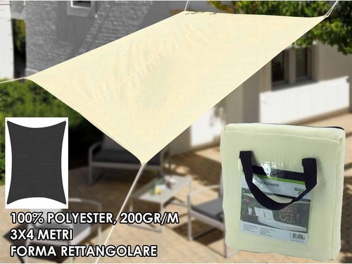 Telo ombreggiante 3x4mt ecru - telo,