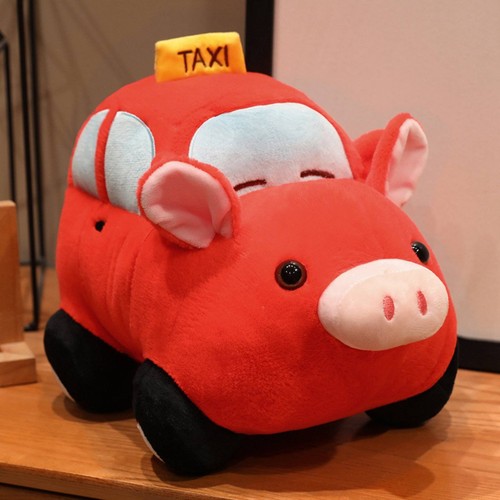 Maialino taxi peluche - maialino,