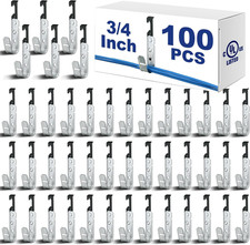 100 Pezzi Ganci a J in Metallo