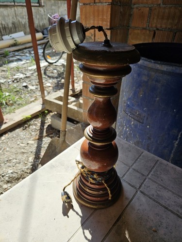 Lampada legno vintage - in,