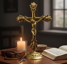 Statua Religiosa D'Oro In