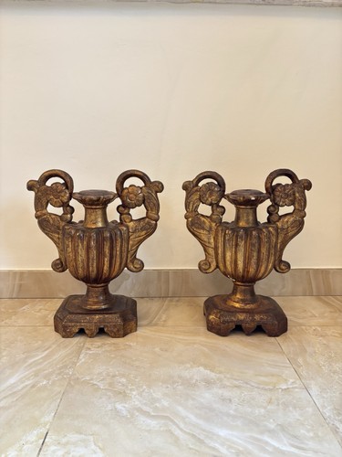 Coppia porta palme - porta, legno