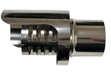 Terminale Fumaiolo pellet innesto M maschio canna fumaria acciaio inox (D 80 mm)