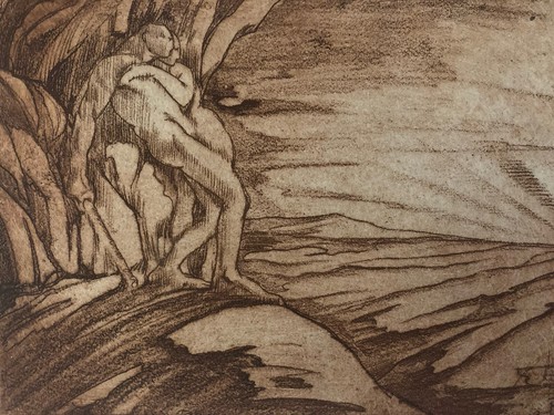 Bella incisione legno - bella, su