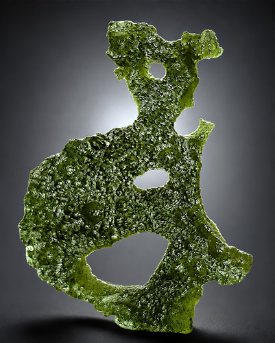 Moldavite meteorite impact - meteorite,