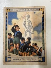 Fascismo Quaderno * Giovinezza in marcia Balilla Stadio dei marmi Foro Mussolini