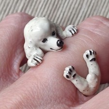 Nove25 Anello Barboncino in argento e smalto