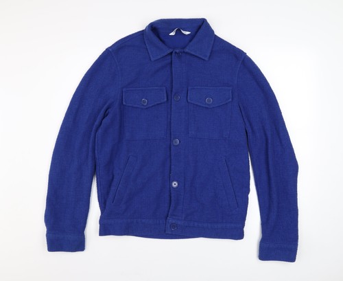 Bomber uomo zara blu cotone - bomber,