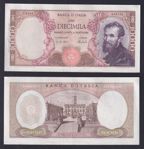 Banconota italia 10000 lire - italia,
