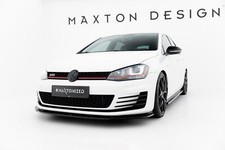 Labbro anteriore V.1 per VW Golf 7 GTI GTD lucido spoiler anteriore design Maxton con ABE