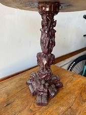 Tavolo da oppio vintage in resina made in china anni 60. DIAMETRO 16". ALTEZZA 18".