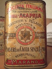 scatola di latta polvere da