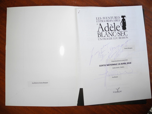 Autographes luc besson louise - autographes,