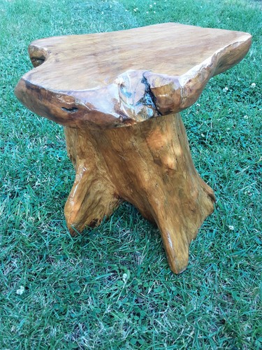Sgabello fungo rustico - a,