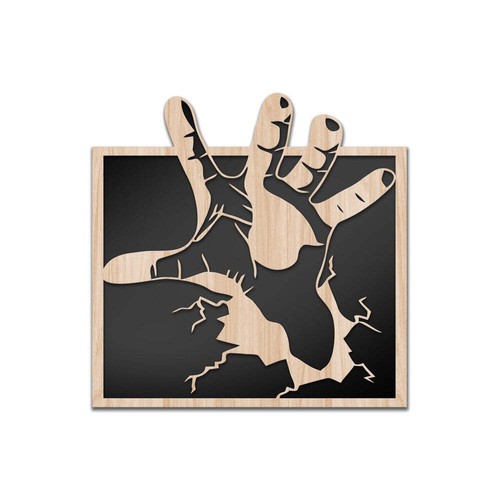 Hand quadro arredo lasercut - quadro,