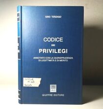 CODICE DEI PRIVILEGI DI GINO TERZAGO GIUFFRE' EDITORE LIBRO DA COLLEZIONE - (63)