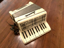 FISARMONICA SCANDALLI in madreperla vintage anni 50 da restaurare