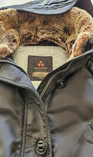 ORIGINALE  FANTASTICO GIACCONE / GIUBBOTTO LUNGO NERO DONNA  PEUTEREY  Taglia 44