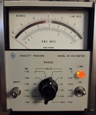 Hewlett Packard 400 EL AC Voltmeter Voltmetro Professionale Vintage Analogico