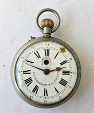 Orologio da tasca vintage Louis Roskopf SA brevetto circa 1906 per ricambi