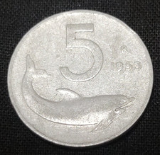 5 lire Delfino 1953 - Rif.3C