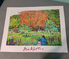 Max Agostini " L'Orto Botanico " 31,5 pollici Larghezza X 24,5 Pollici Stampa alta, NOS