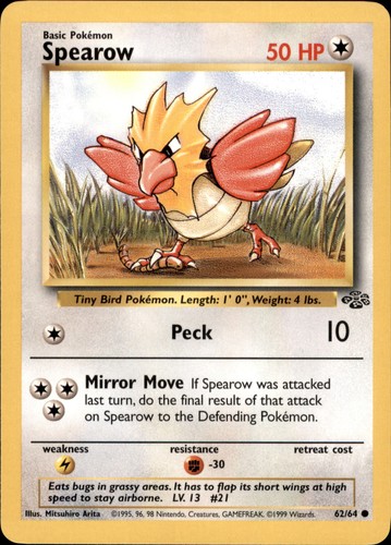 Pokemon spearow - pokemon, 62/64