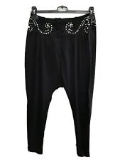 Dondup jeans pants pantalone donna woman nero black borchie tg 40 sz 26 jacket 