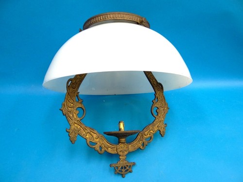 Antique iron glass globe - antique,