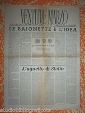 VENTITRE MARZO - FOGLIO D’ORDINI DELLE BRIGATE NERE Anno I n.1 - 31 Marzo 1945